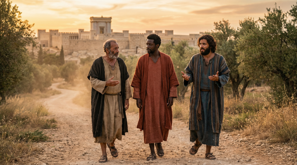 disciples d’Emmaüs quittant Jérusalem Luc 24 parole de Dieu au quotidien